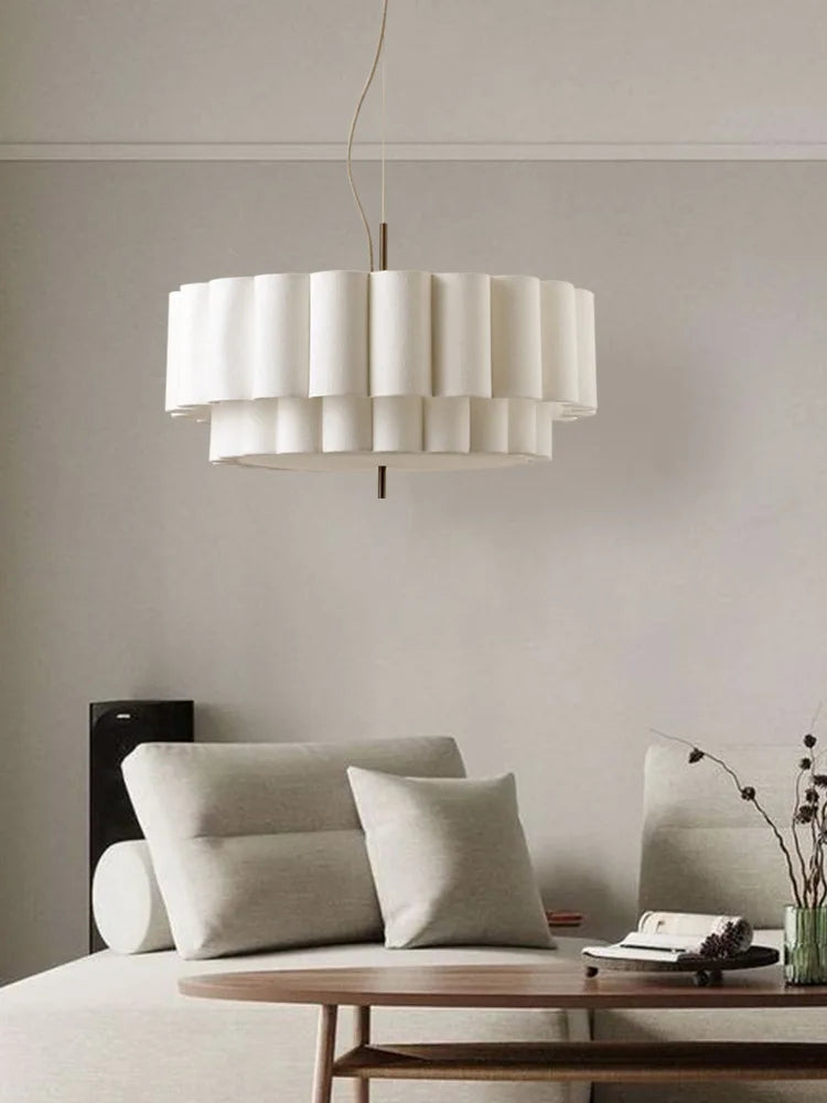 Wabi-Sabi Fabric Pendant Lamp