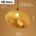 Retro Rattan Pendant Chandelier