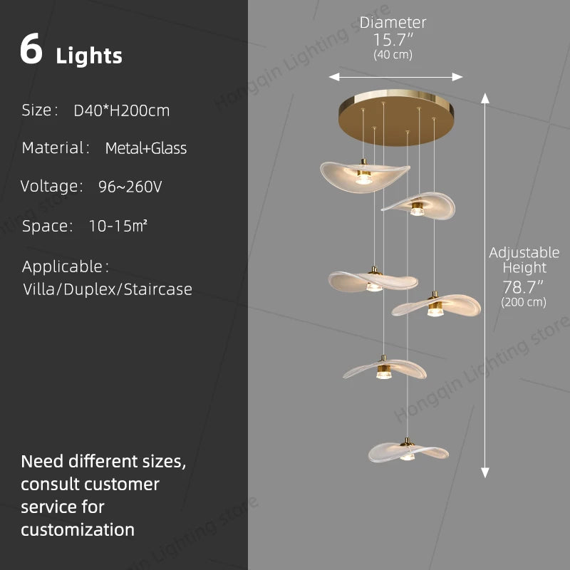 Nordic Stone Pendant Chandelier