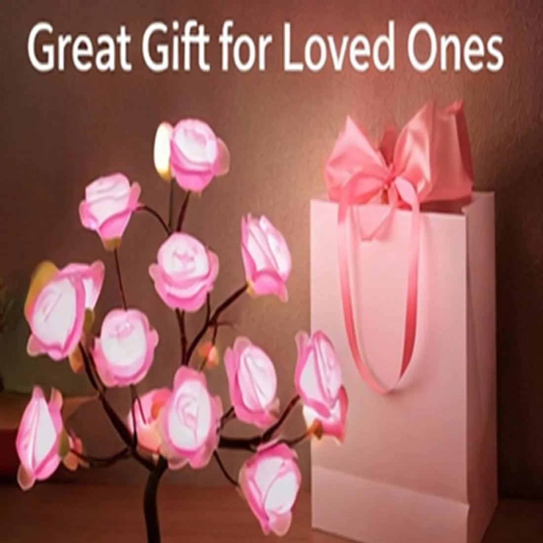 Color-Changing Rose Tree Lamp