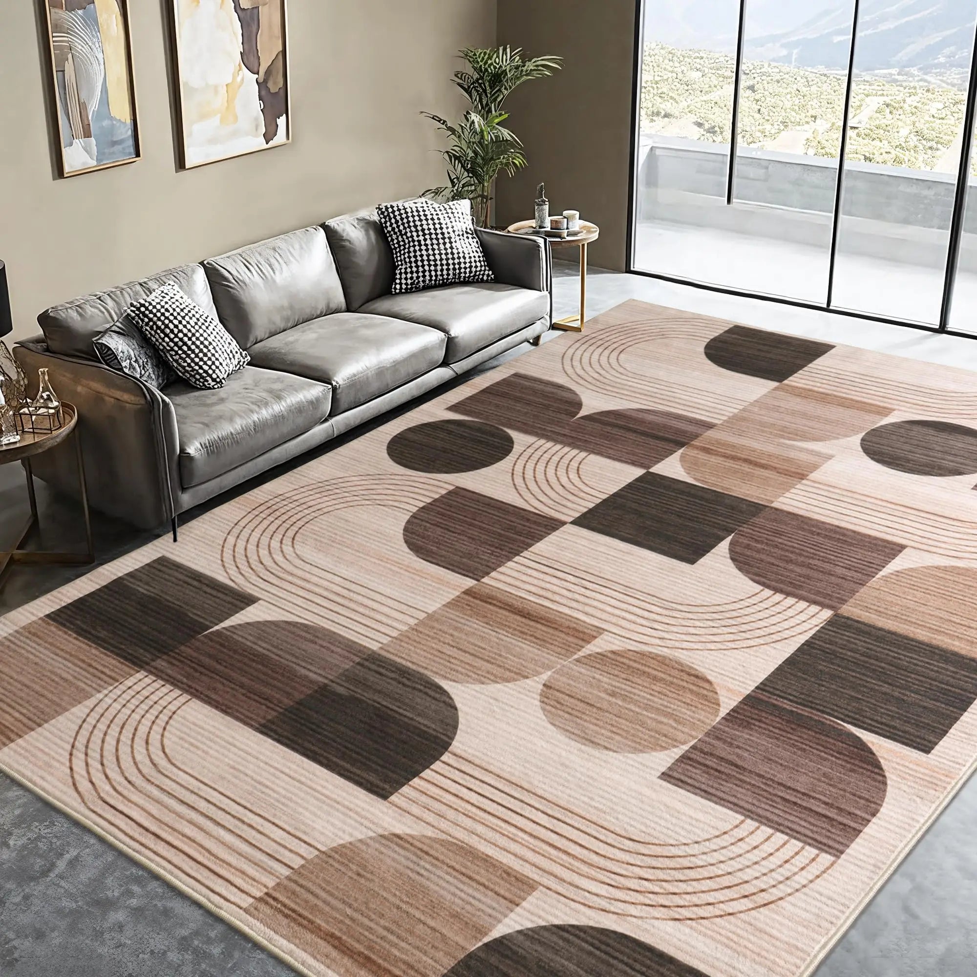 Abstract Geometric Area Rug