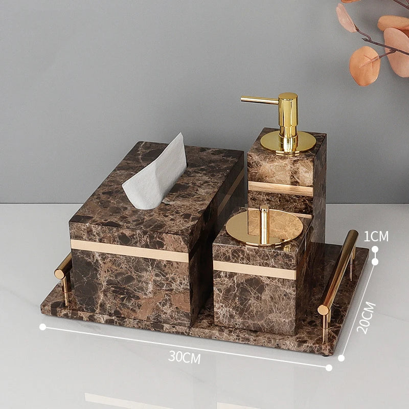 Emperador Dark Marble Set