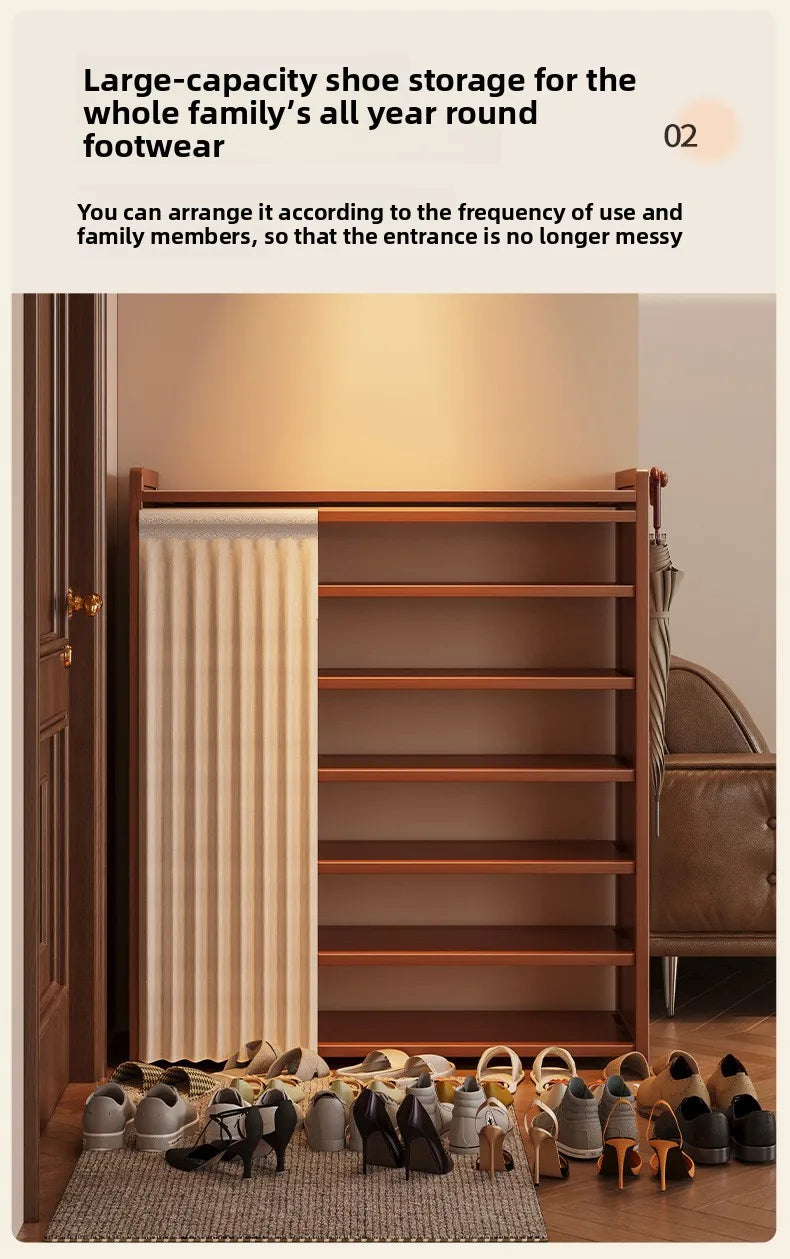 Bamboo Shoe Storage Cabinet