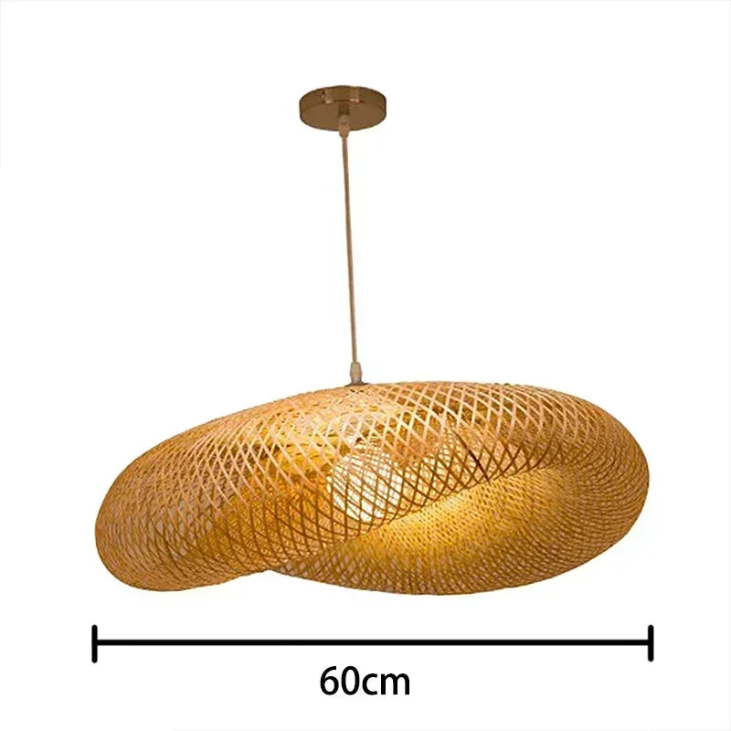 Nordic Rattan Pendant Chandelier