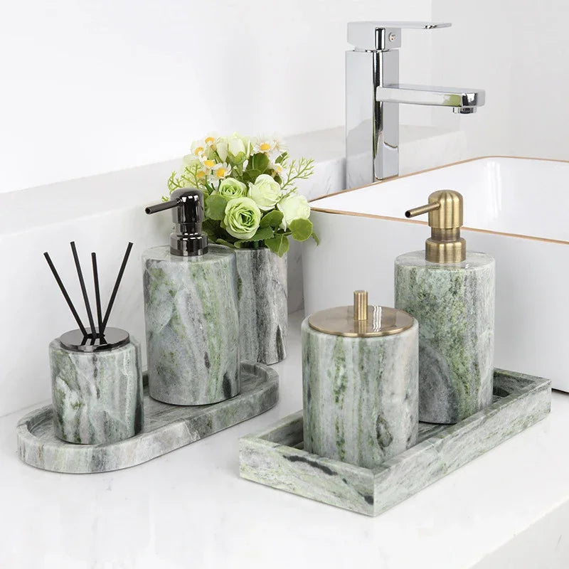 Emerald Green Marble Set