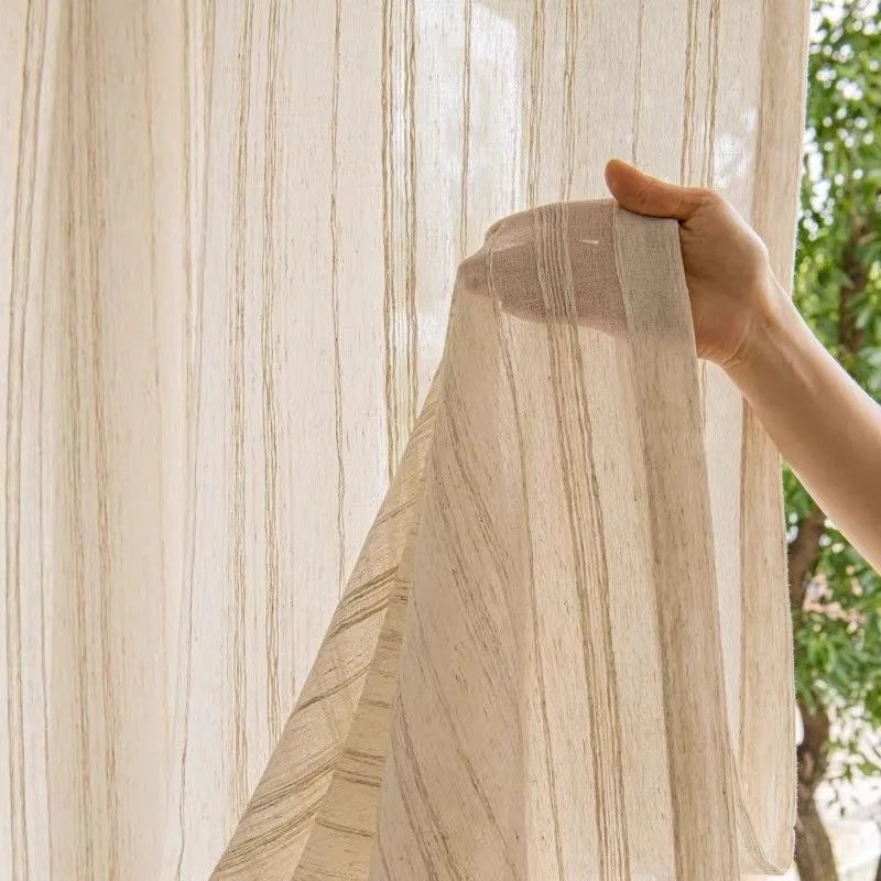 Japandi Tulle Sheer Curtains