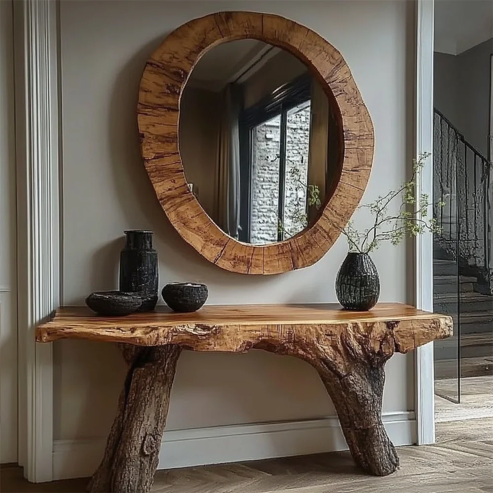 Irregular Magnifying Vanity Mirror