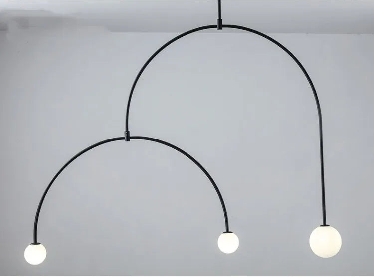 Nordic Glass Arc Pendant Lamp