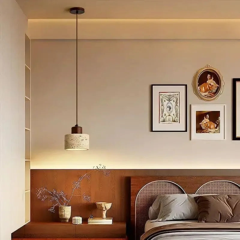 Japanese Wooden Pendant Lamp