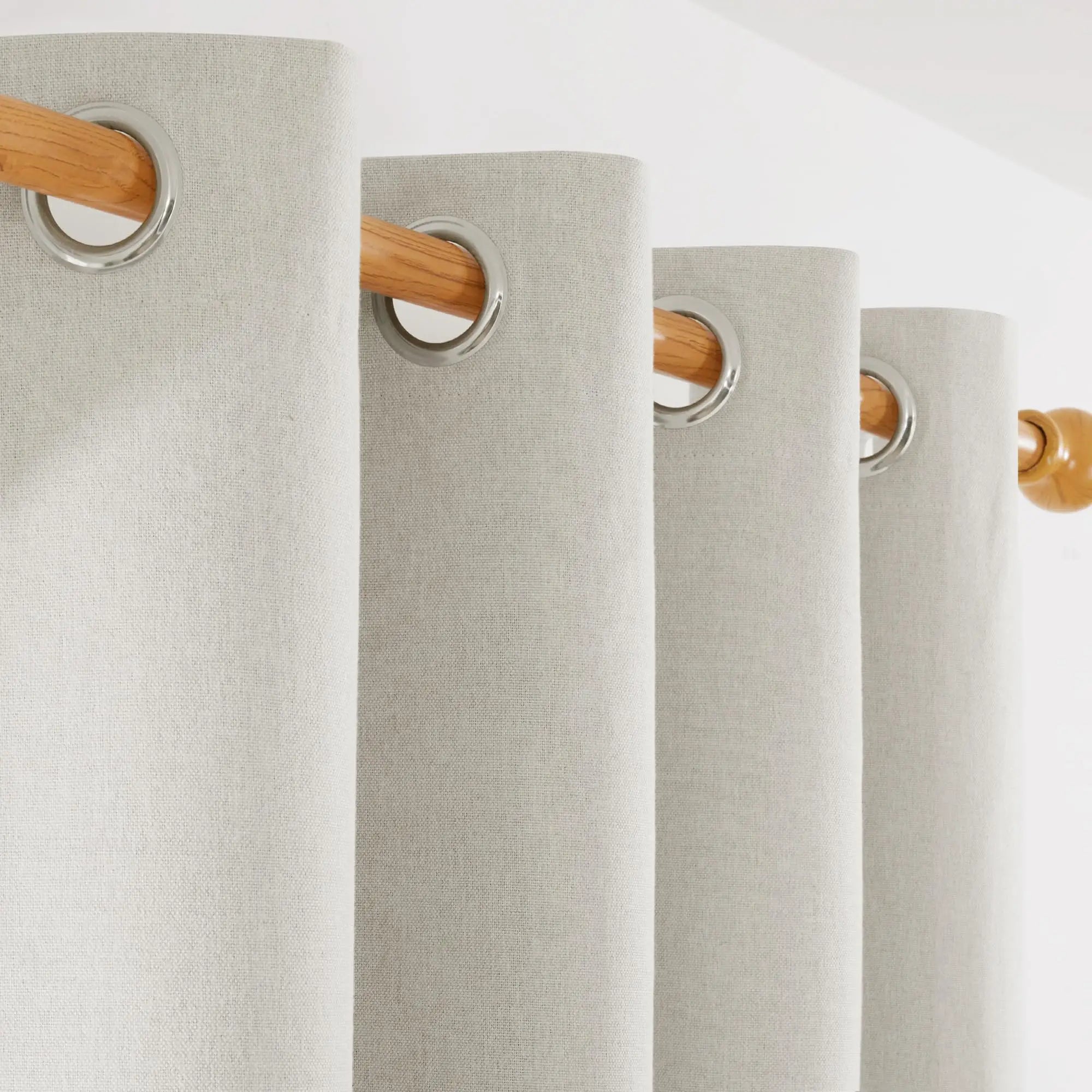 Modern Linen Blackout Curtains, 350cm