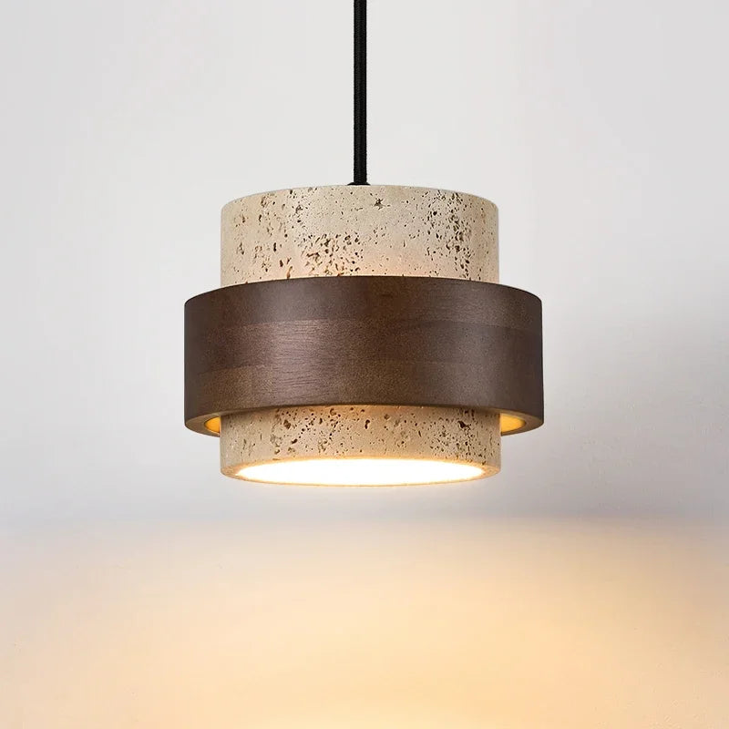 Wabi-Sabi Wood Pendant Chandelier