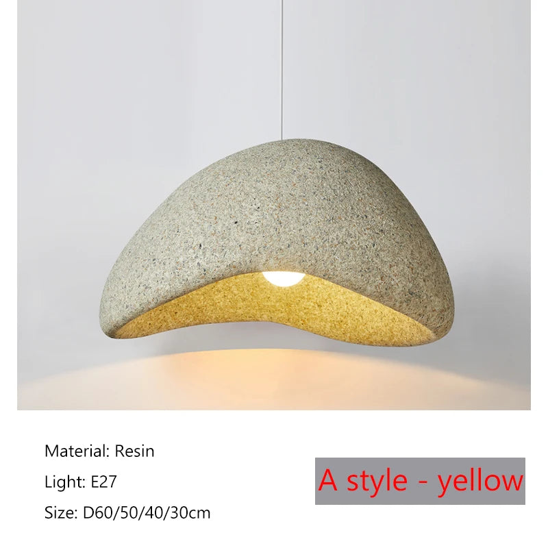 Wabi-Sabi Stone Pendant Chandelier