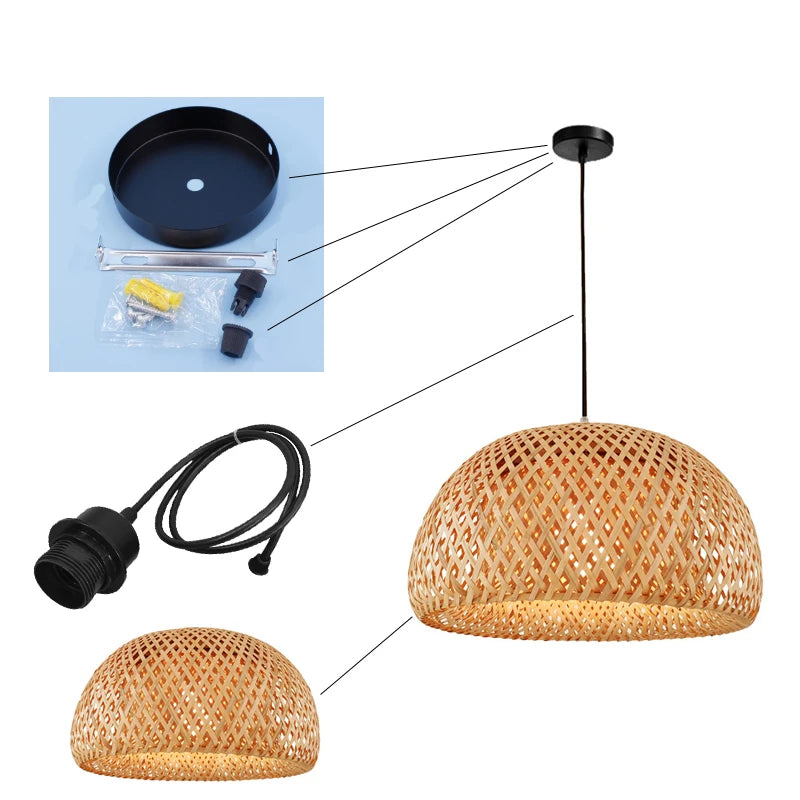Rattan Pendant Chandelier