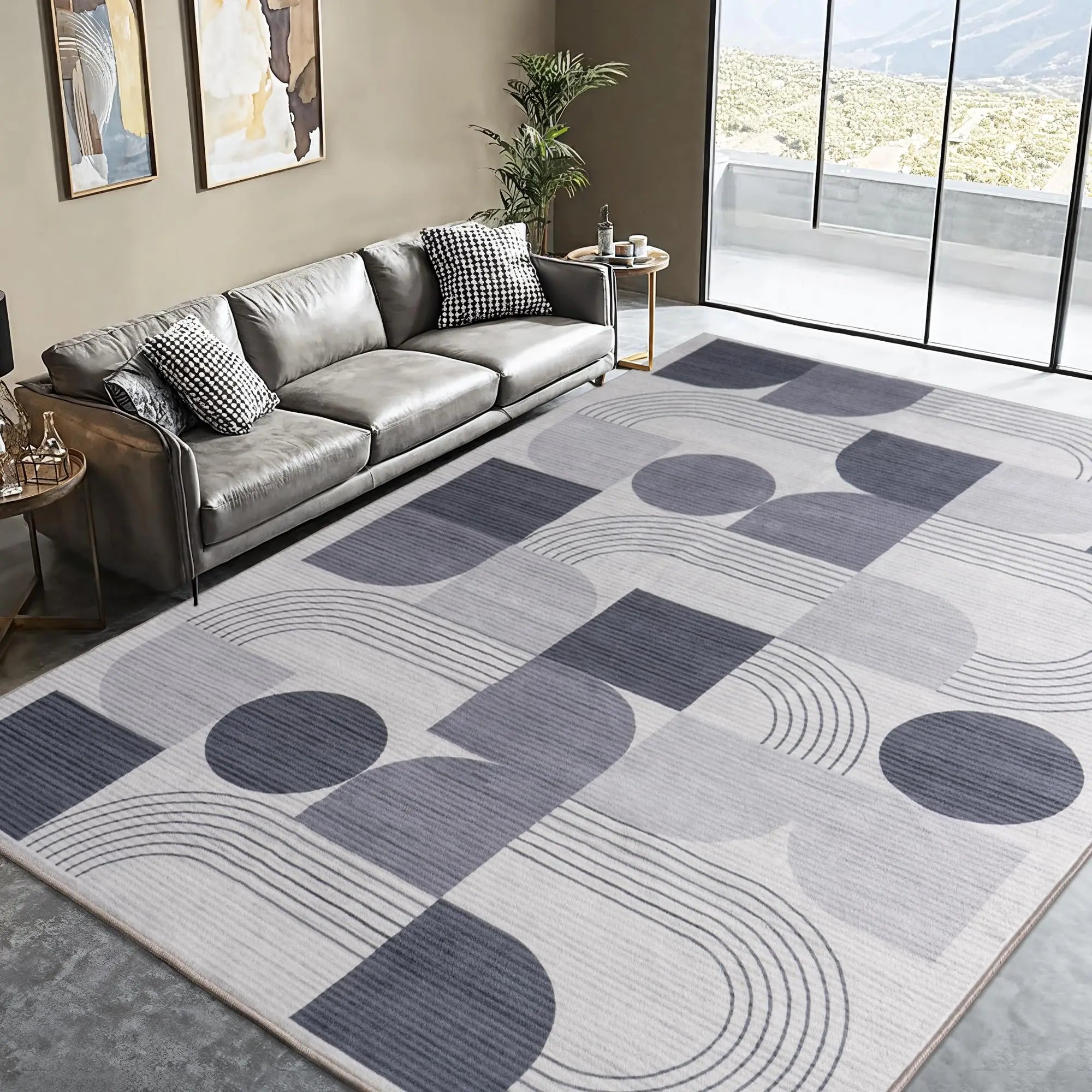 Abstract Geometric Area Rug