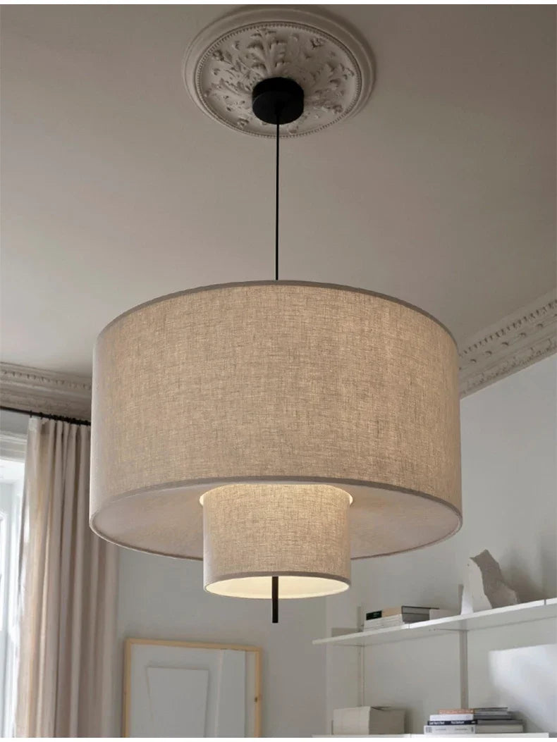 Wabi-Sabi Fabric Pendant Chandelier