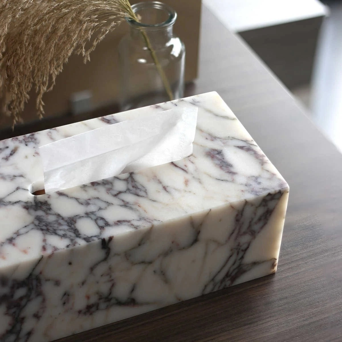 Calacatta Viola Tissue Box