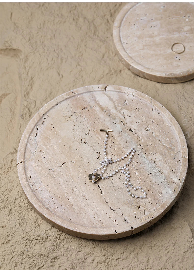 Travertine Display Tray