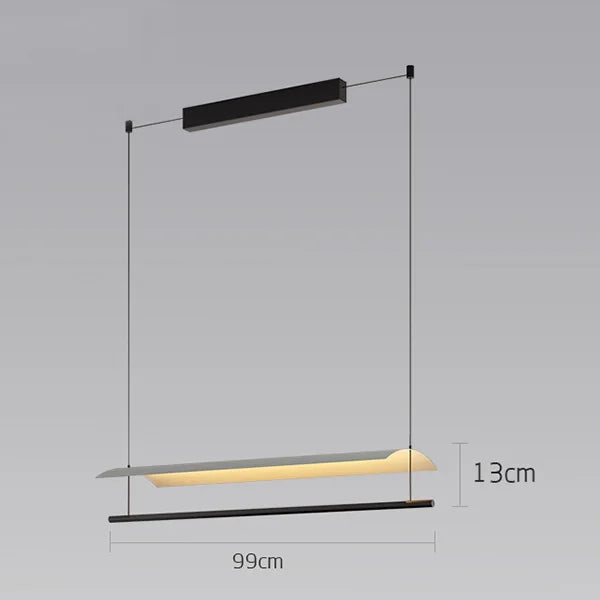 Wabi-Sabi Acrylic Linear Pendant Light