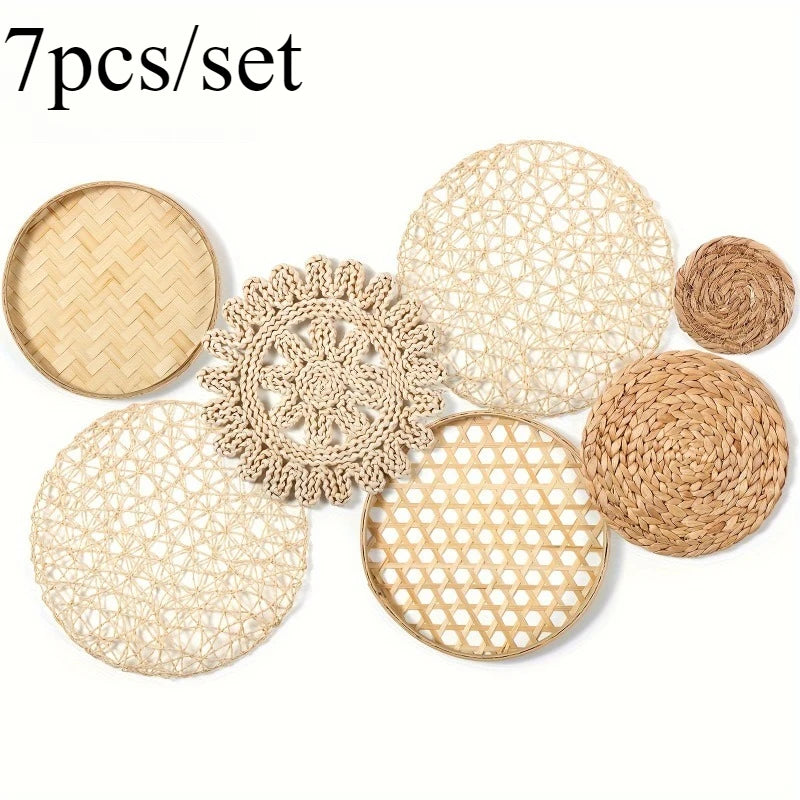 Set of 7 Boho Woven Wall Hanging