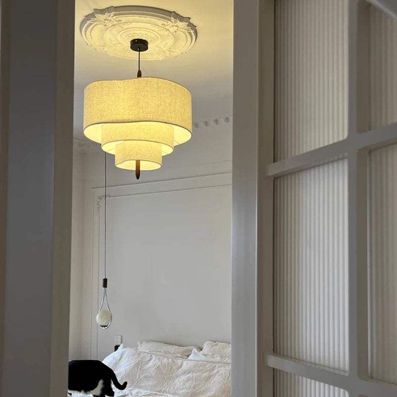 Wabi-Sabi Fabric Pendant Chandelier