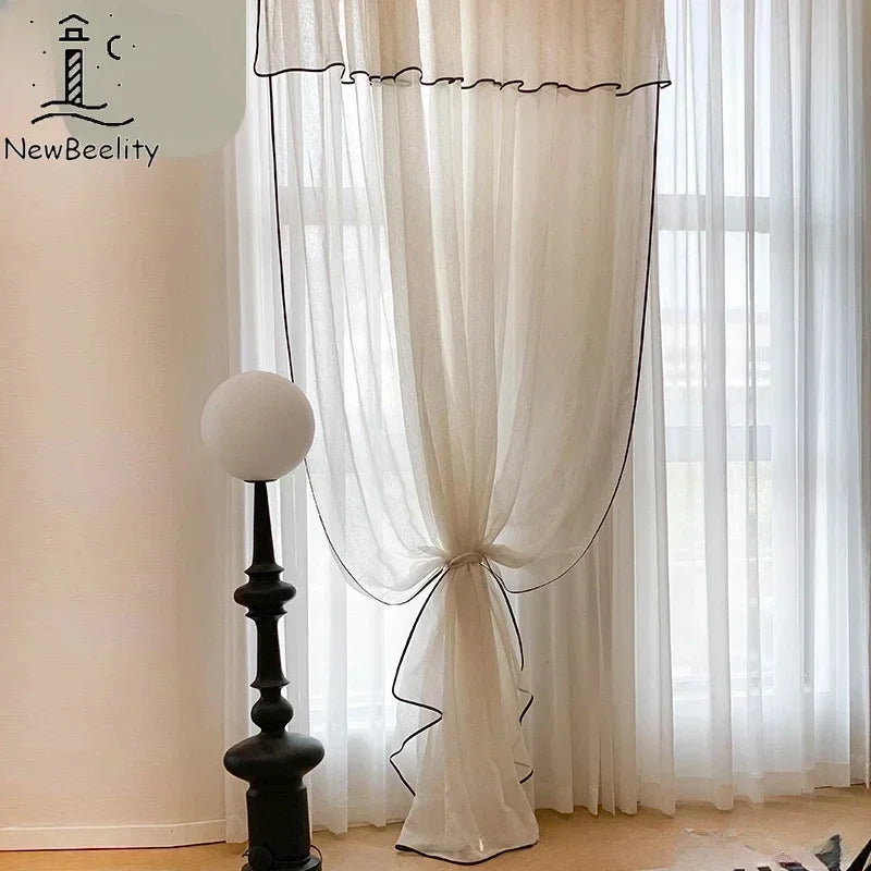 Vintage Tulle Blackout Curtains