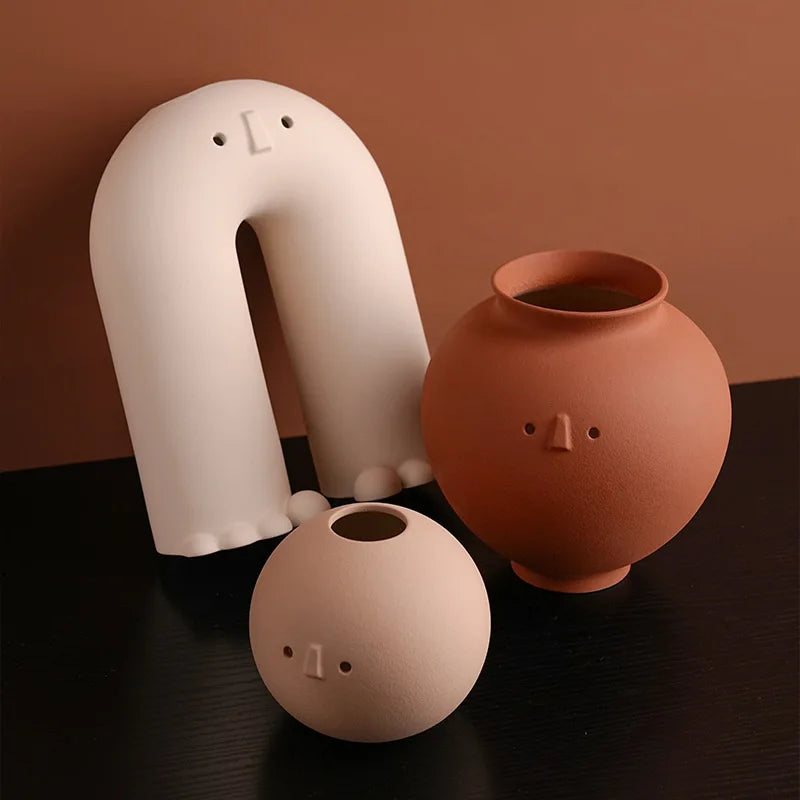Sculptural Wabi-Sabi Art Vase