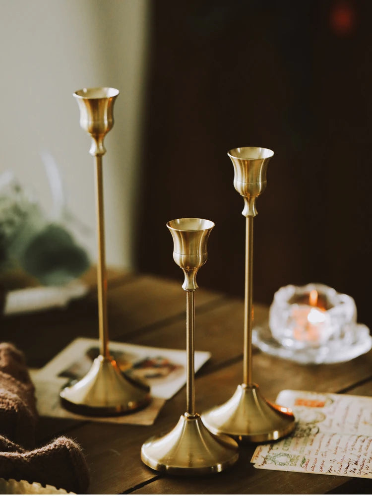 Brass Candlestick (3-Piece Set)
