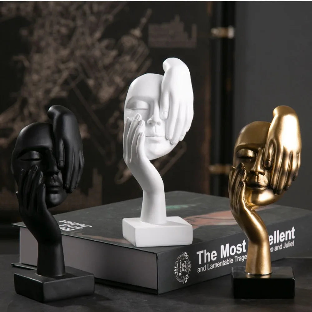 Abstract Face Statue