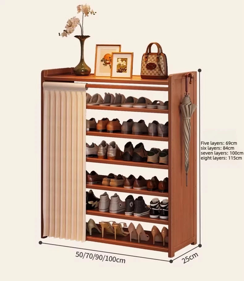Bamboo Shoe Storage Cabinet