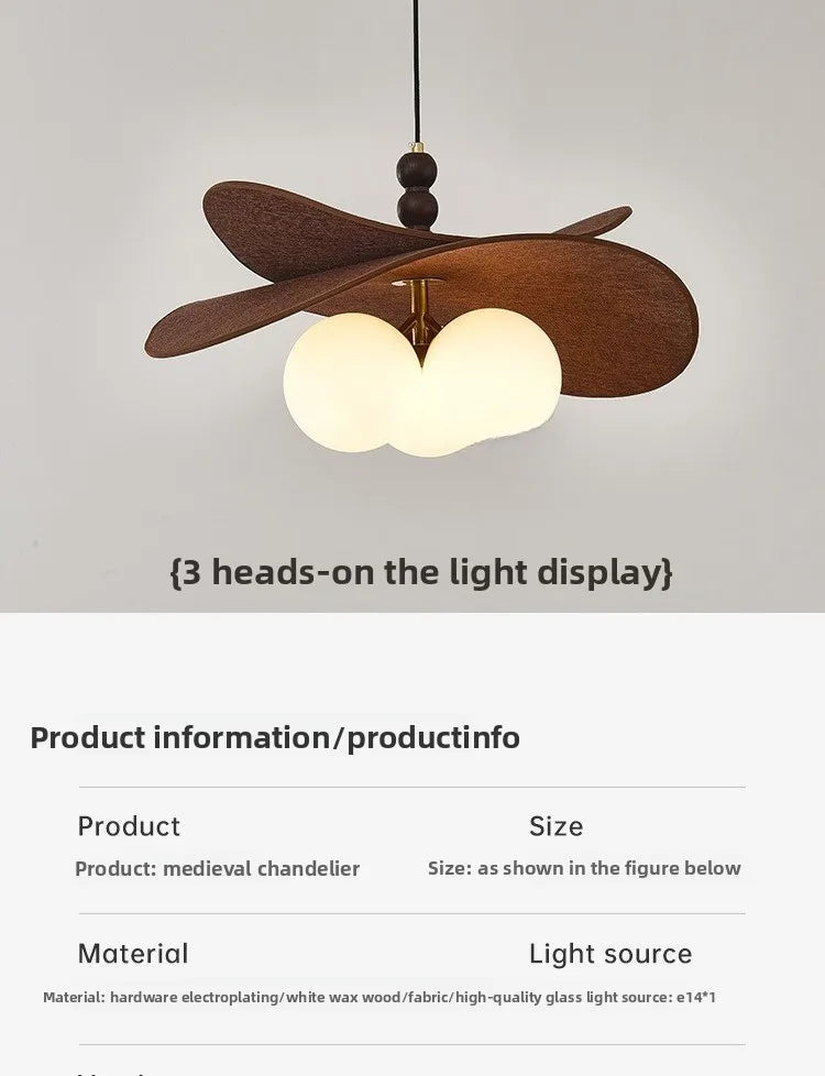 Wabi-Sabi Fabric Pendant Chandelier