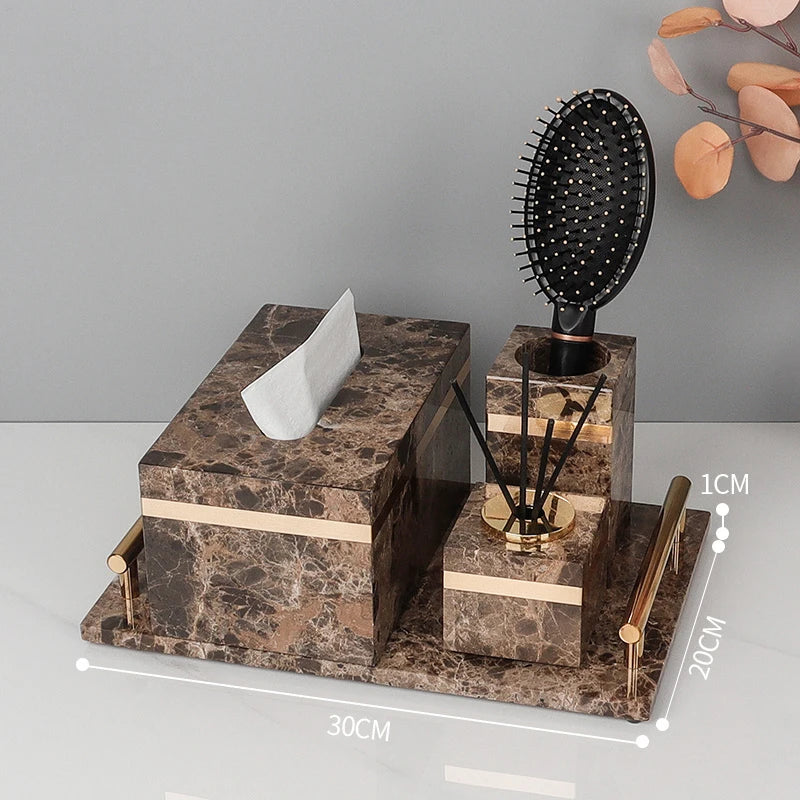 Emperador Dark Marble Set
