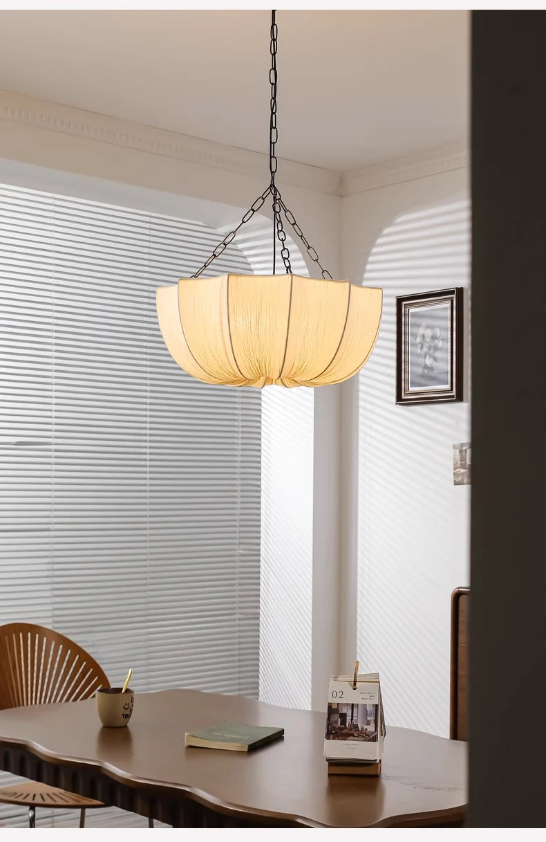 Wabi-Sabi Fabric Pendant Chandelier