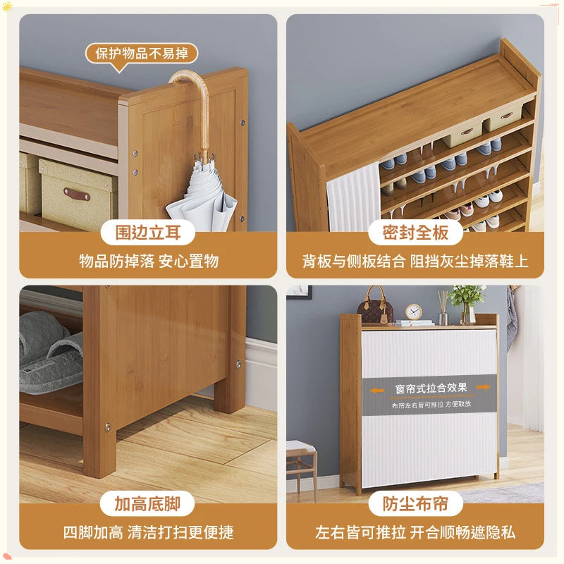 Bamboo Shoe Rack