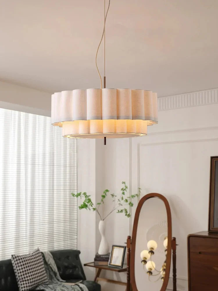 Wabi-Sabi Fabric Pendant Lamp