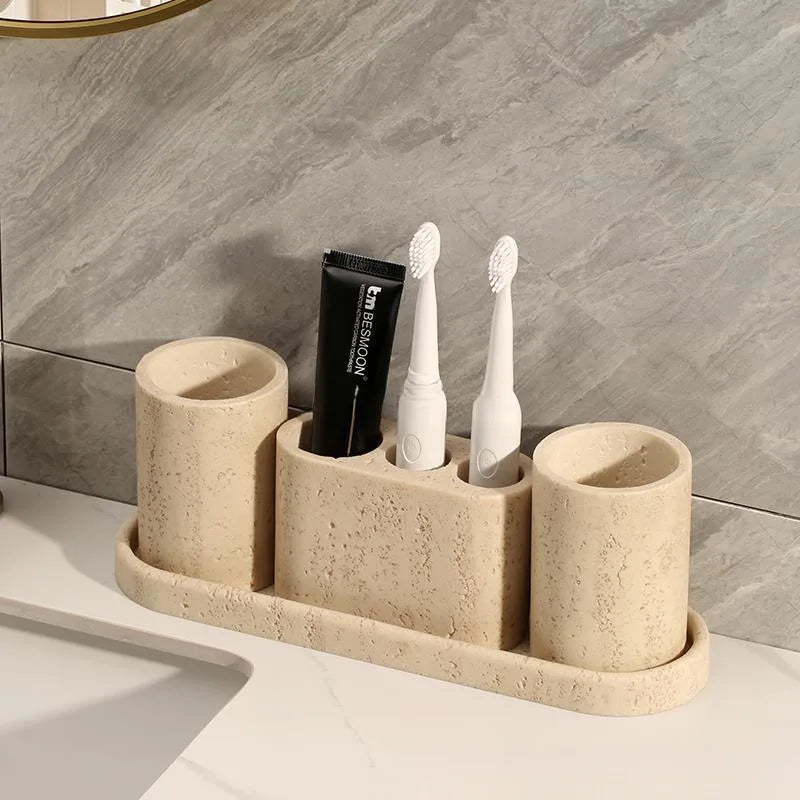 Limestone Bathroom Accessory Set