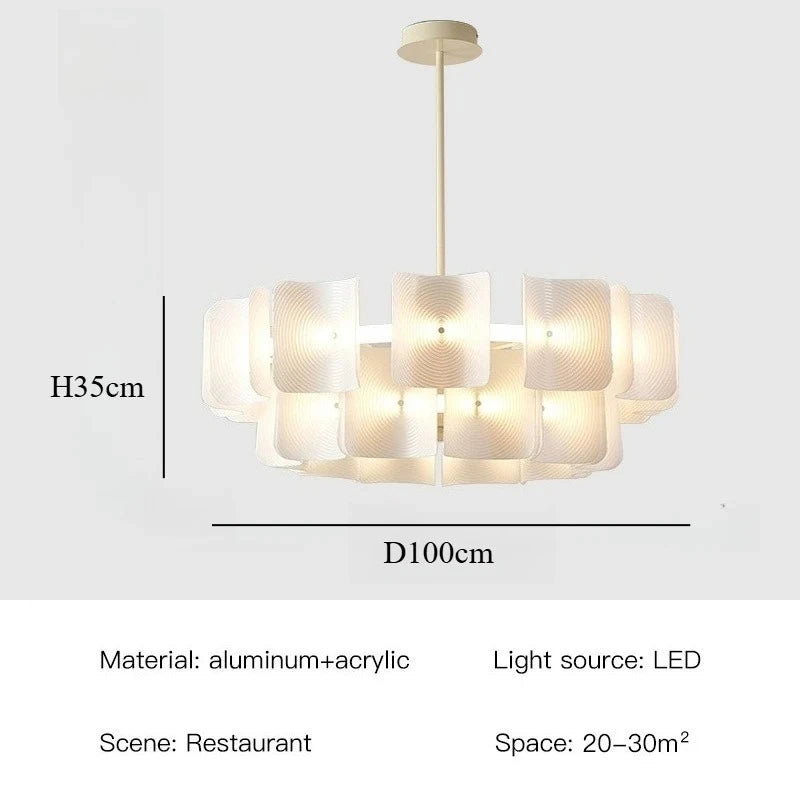 Wabi-Sabi Acrylic Pendant Chandelier