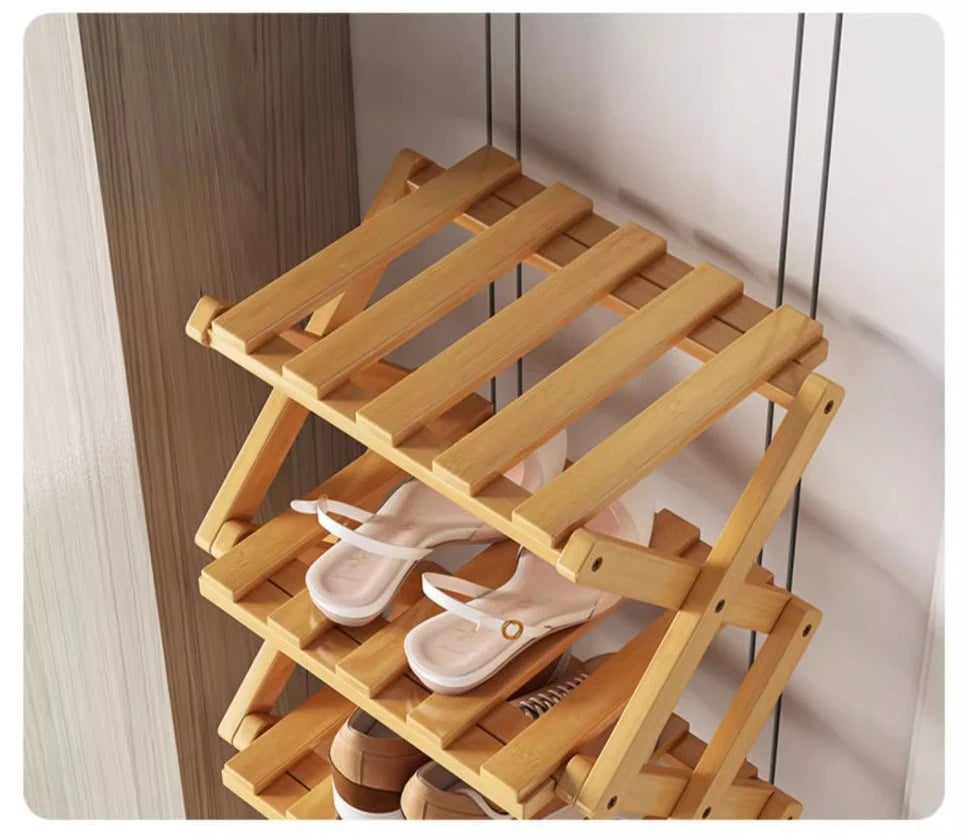 Bamboo Shoe Rack