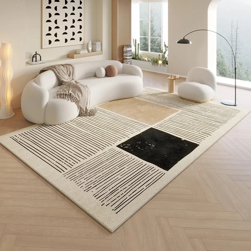 Washable Neutral Area Rug
