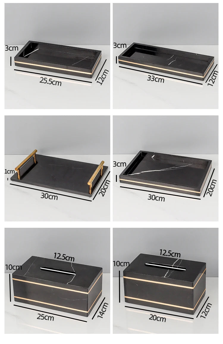 Nero Marquina Bathroom Set
