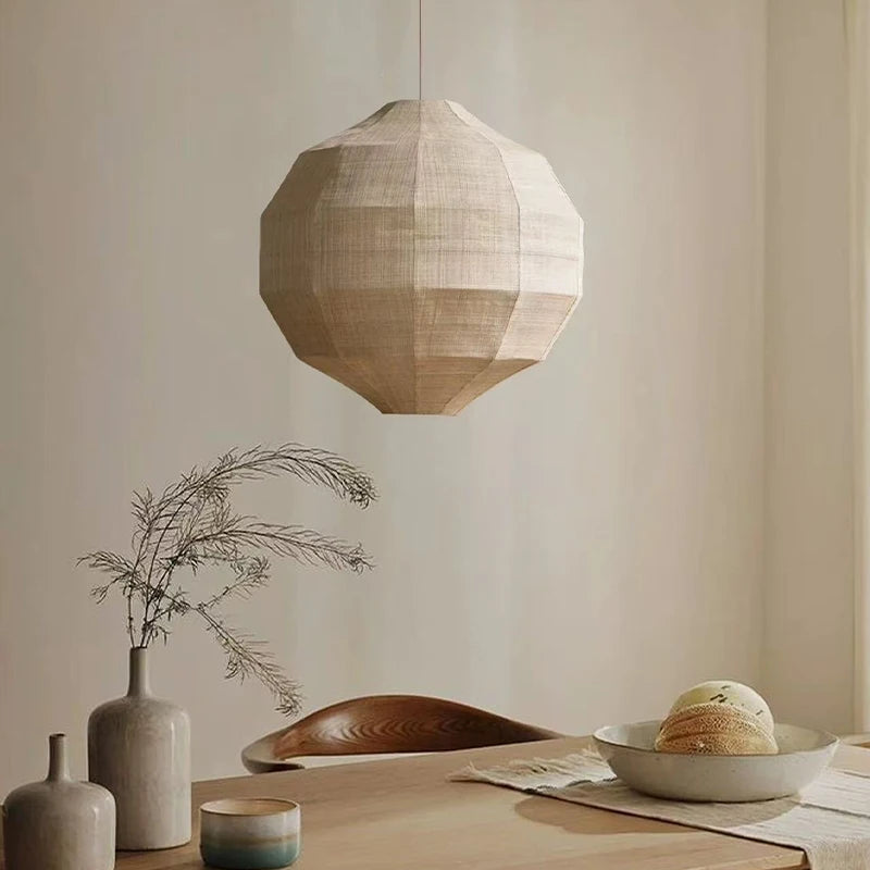 Wabi-Sabi Fabric Pendant Lamp