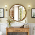 Boho Round Natural Wall Mirror