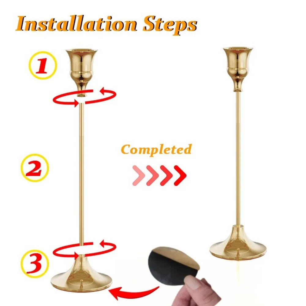 Brass Candlestick (36-Piece Set)
