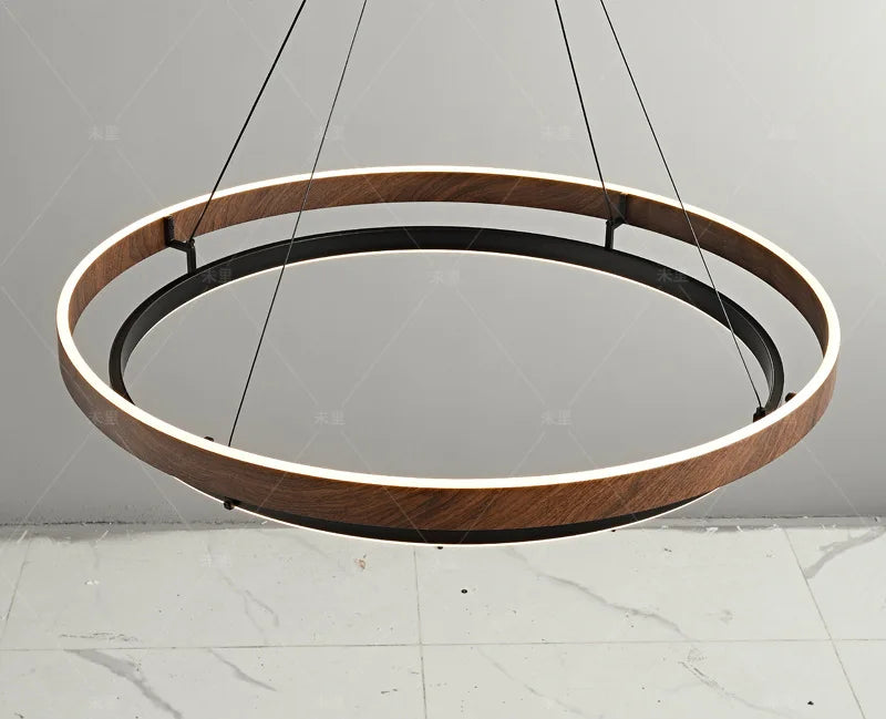 Wabi-Sabi Wood Pendant Chandelier