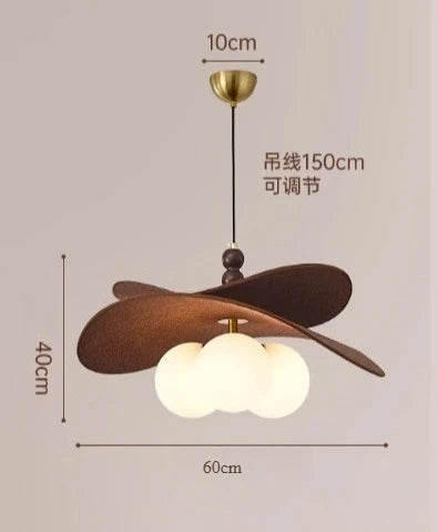 Wabi-Sabi Fabric Pendant Chandelier