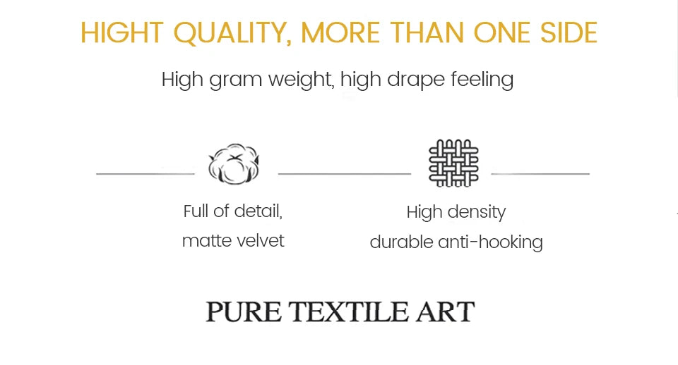 Modern Linen-Blend Blackout Curtains