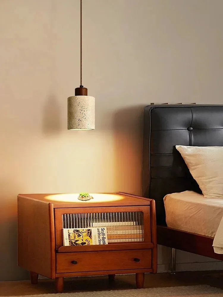 Japanese Wooden Pendant Lamp