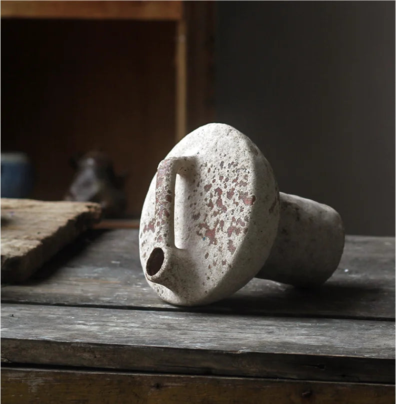 Rustic Spotted Pottery Vase