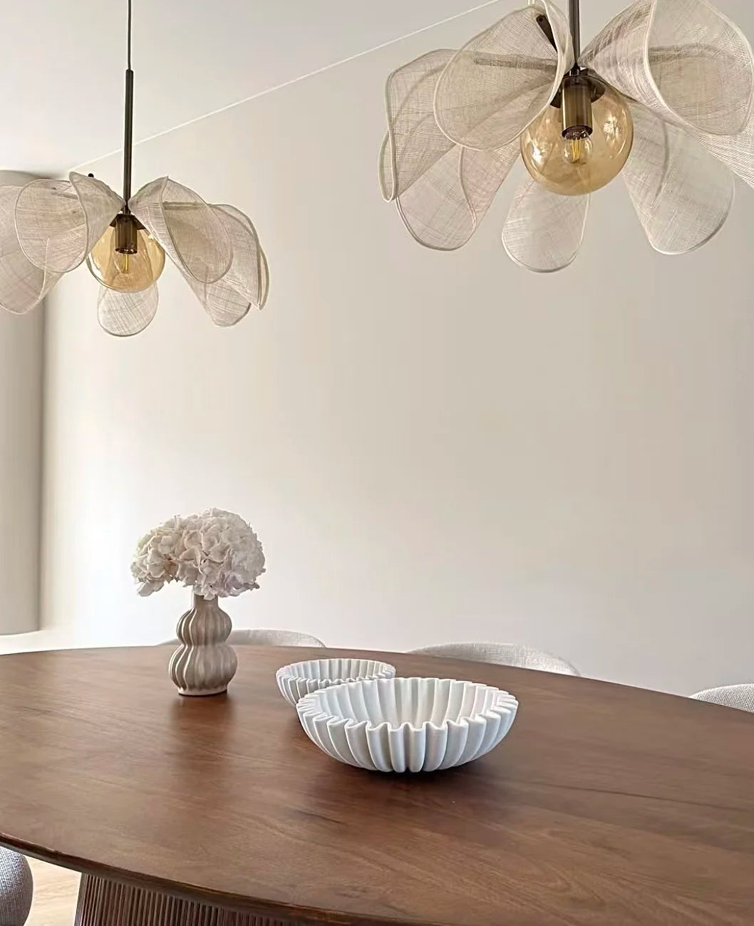 Wabi-Sabi Fabric Pendant Chandelier