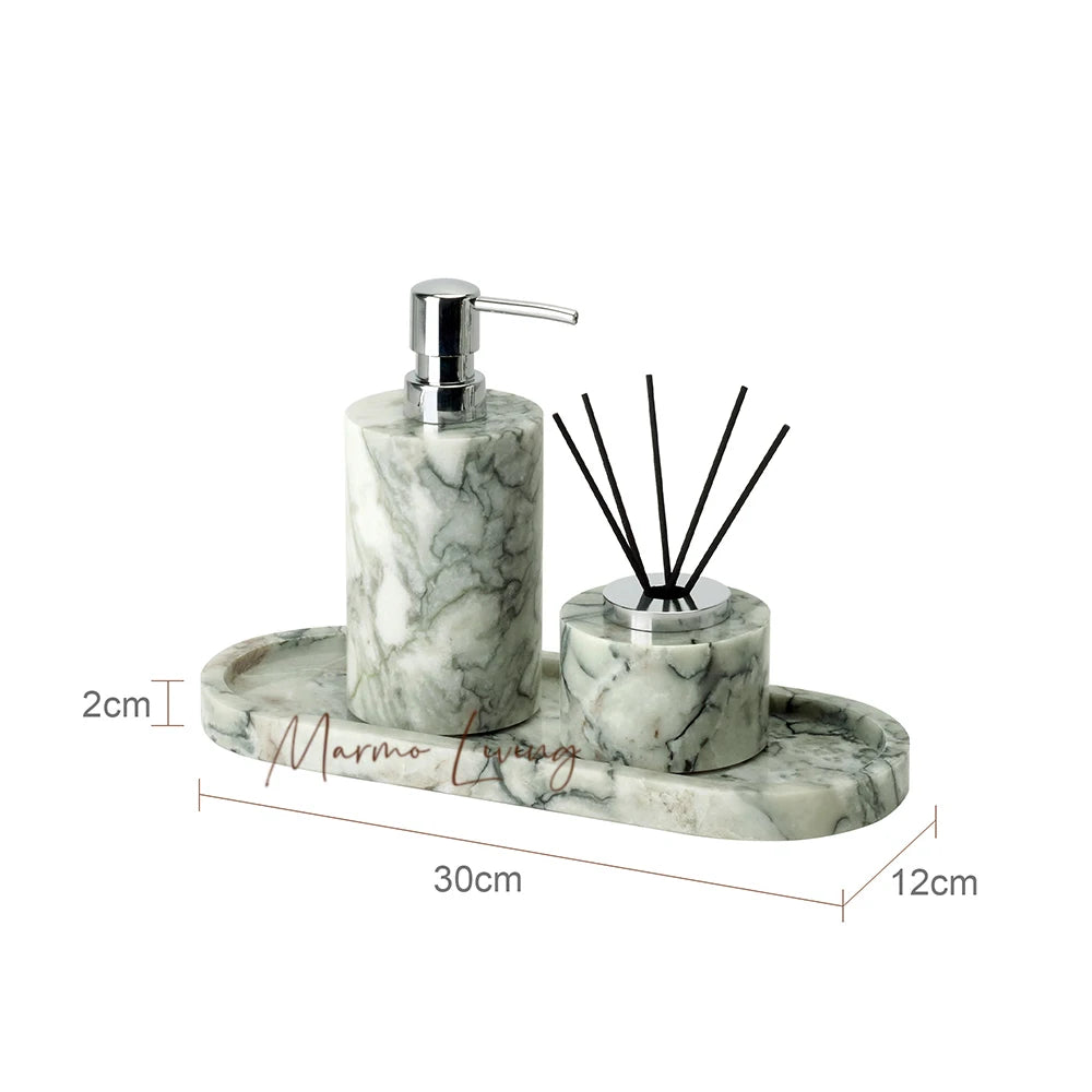 Emerald Marble Bathroom Set