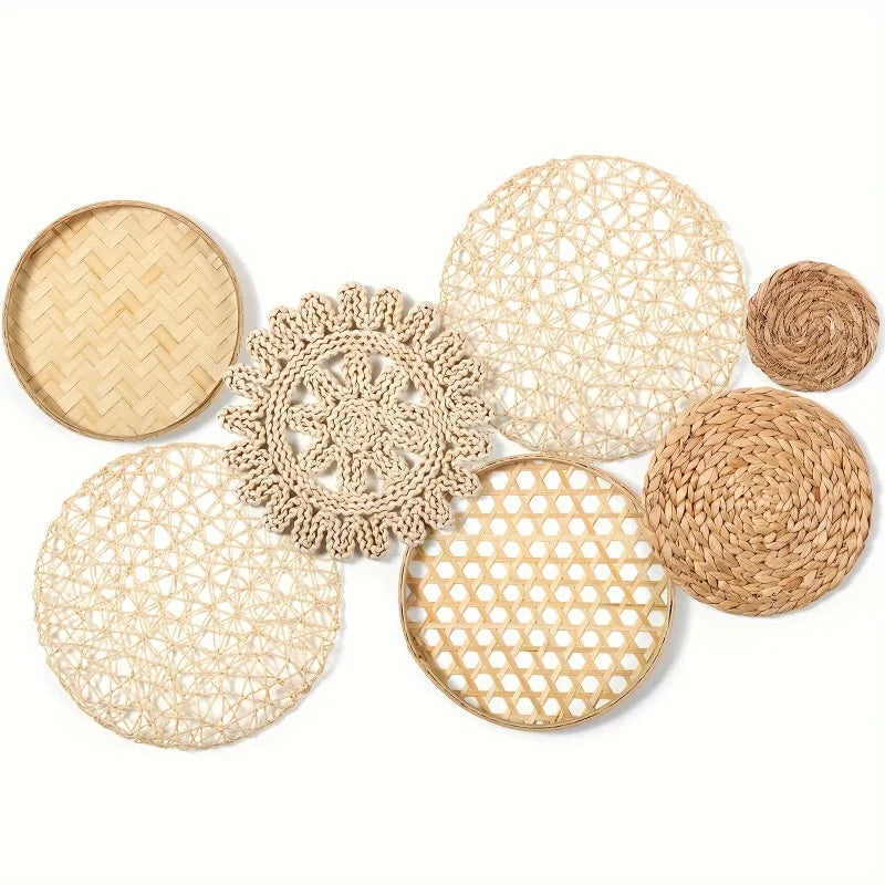 Set of 7 Boho Woven Wall Hanging
